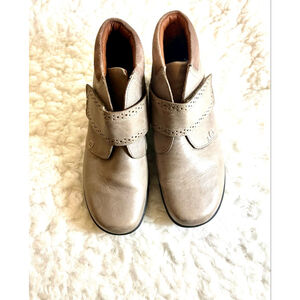Hotter Daydream Boots Size 10 Grey Leather Strappy Comfort Concept Shoes
